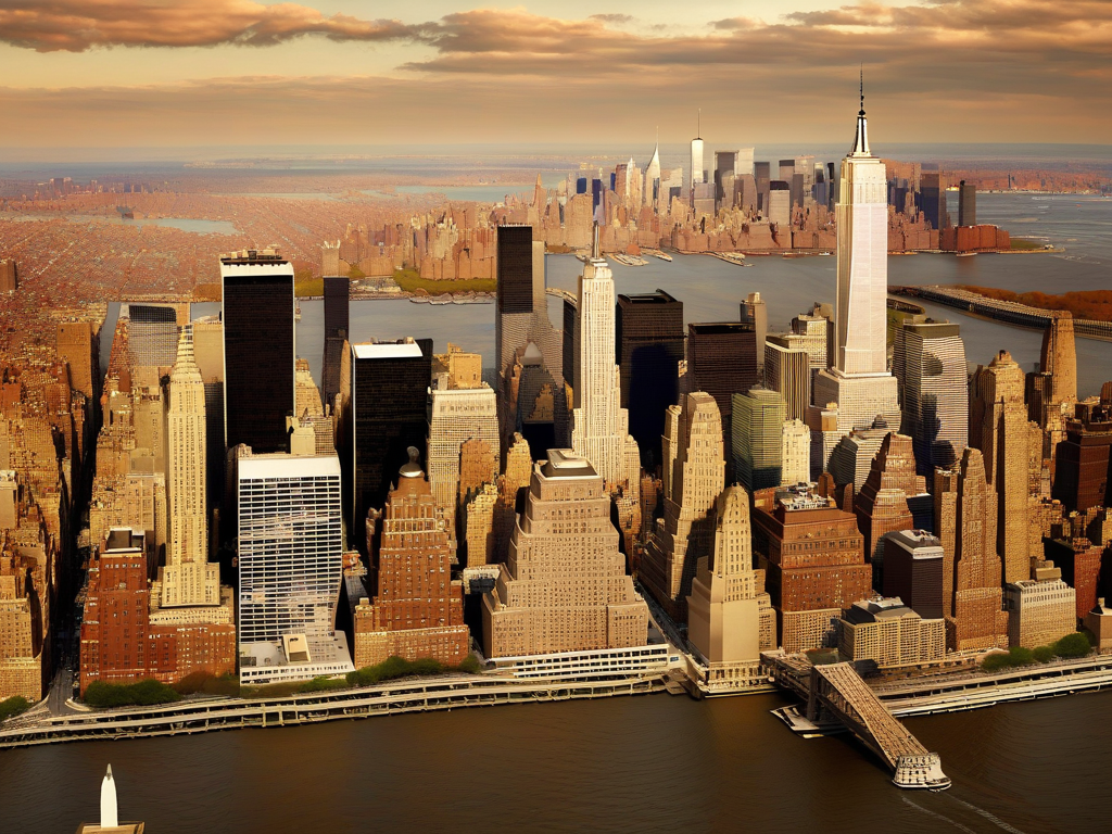 New York City skyline and landmarks