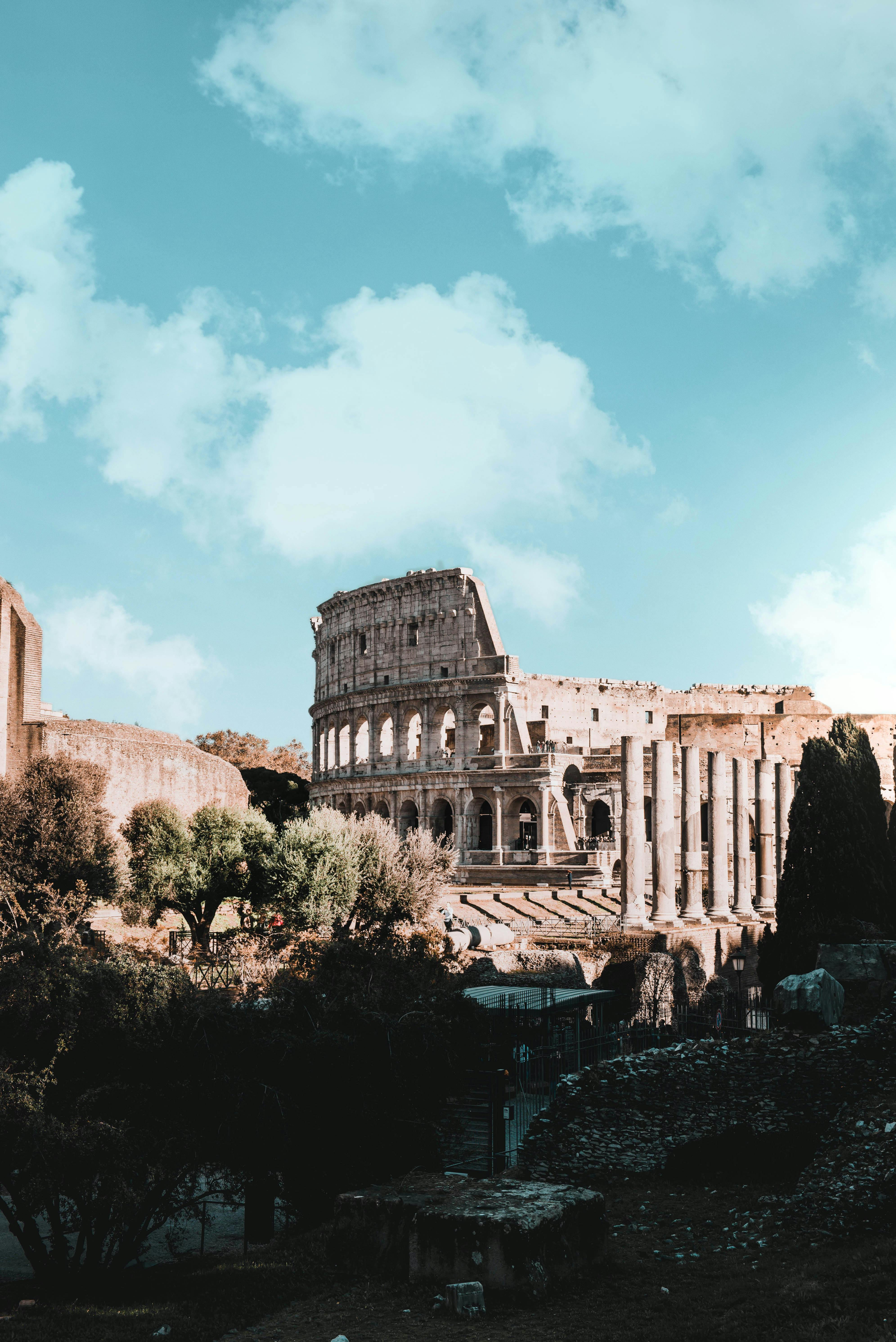 Ancient landmarks and historic sites in Rome